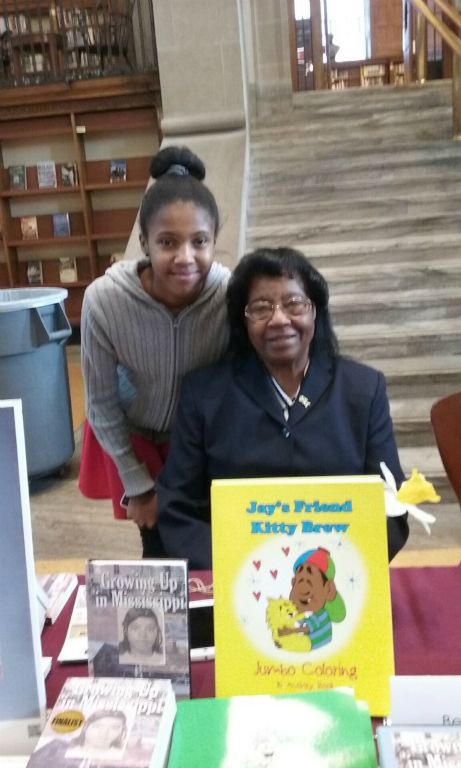 Bertha Davis & her daughter Rciana at the Author Fair in Indianapolis