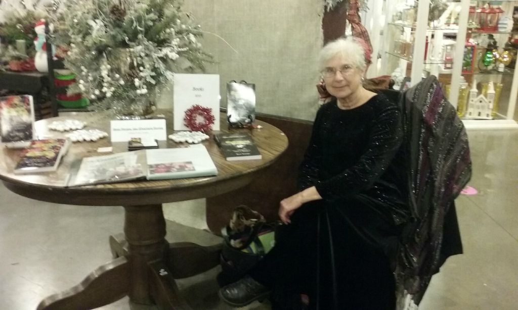 Bess Sturgis at the Warm Glow Candle Outlet Holiday Open House